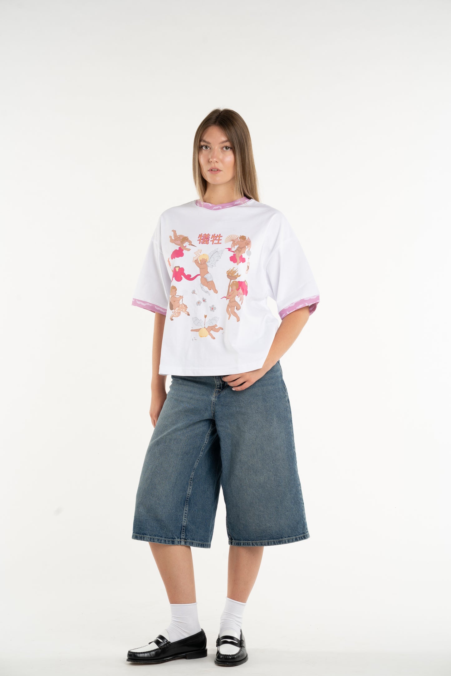 T-SHIRT ANGEL & DEVIL JAPANESE WHITE TEE