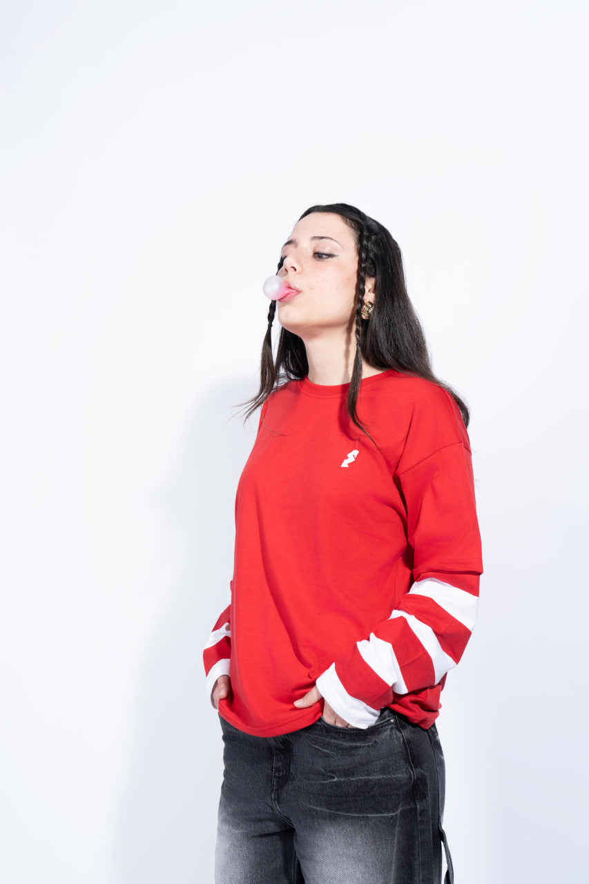 LONGSLEEVE WANDA RUBY RED