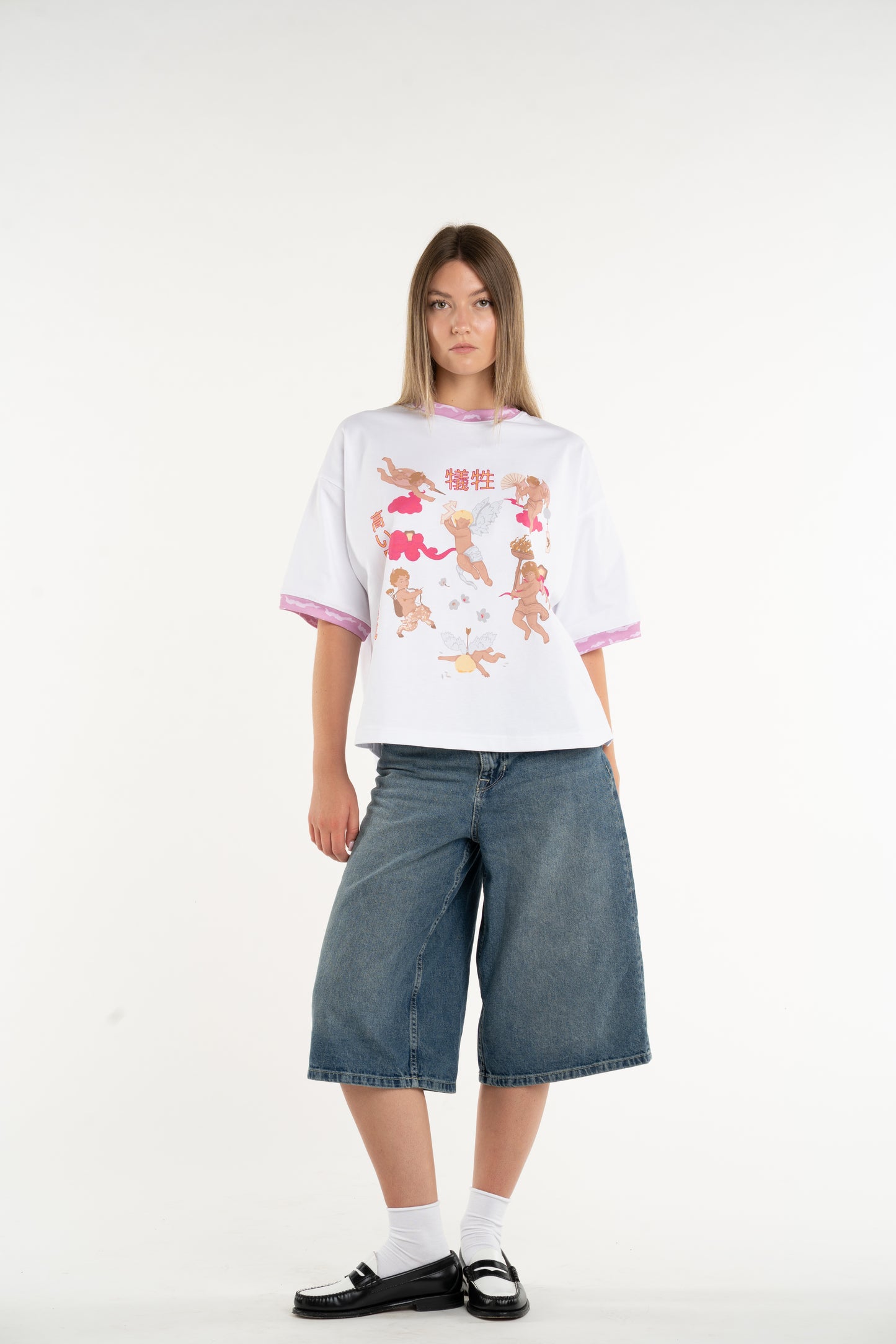 T-SHIRT ANGEL & DEVIL JAPANESE WHITE TEE