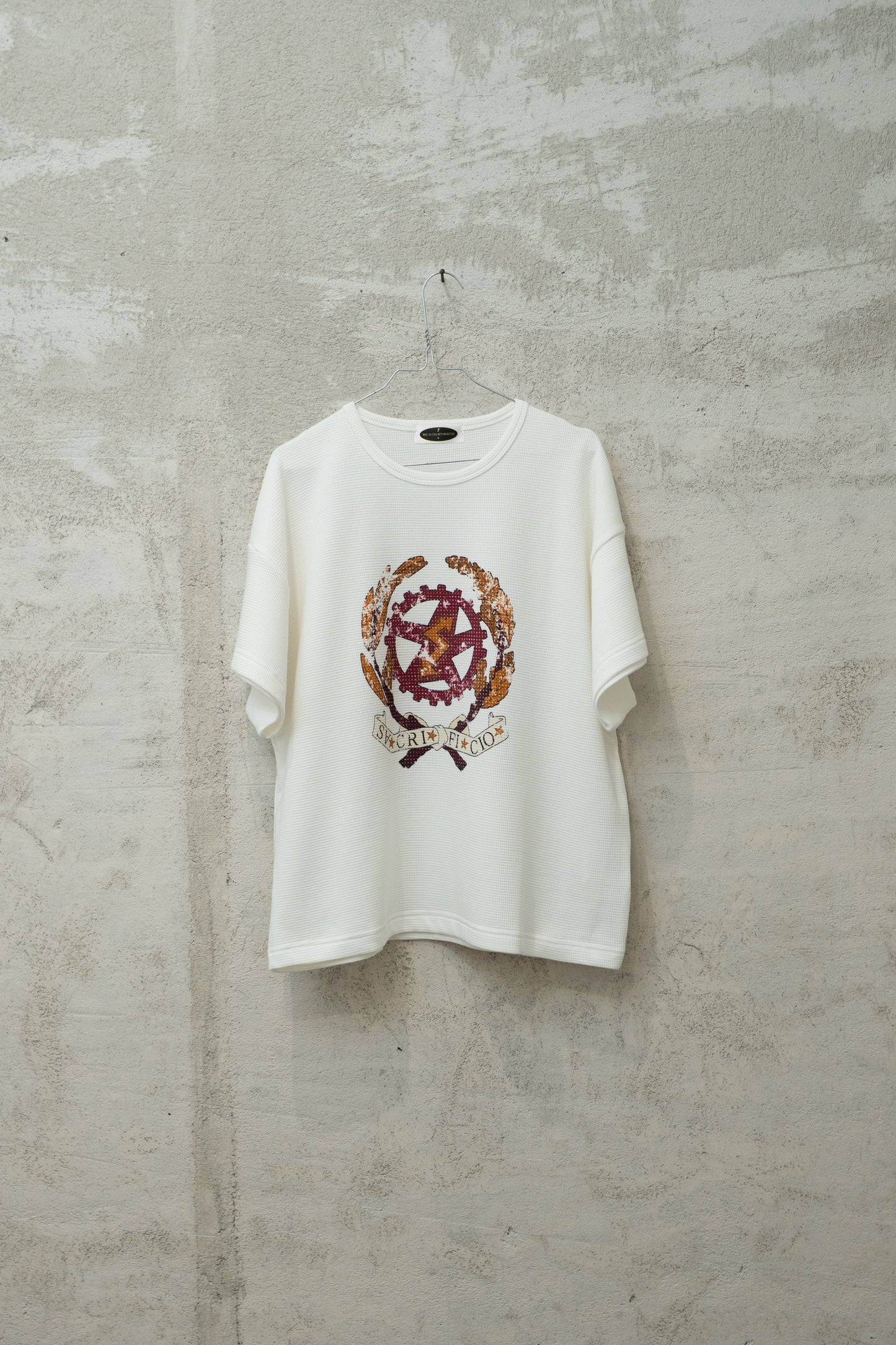WAFFLE WHITE TEE