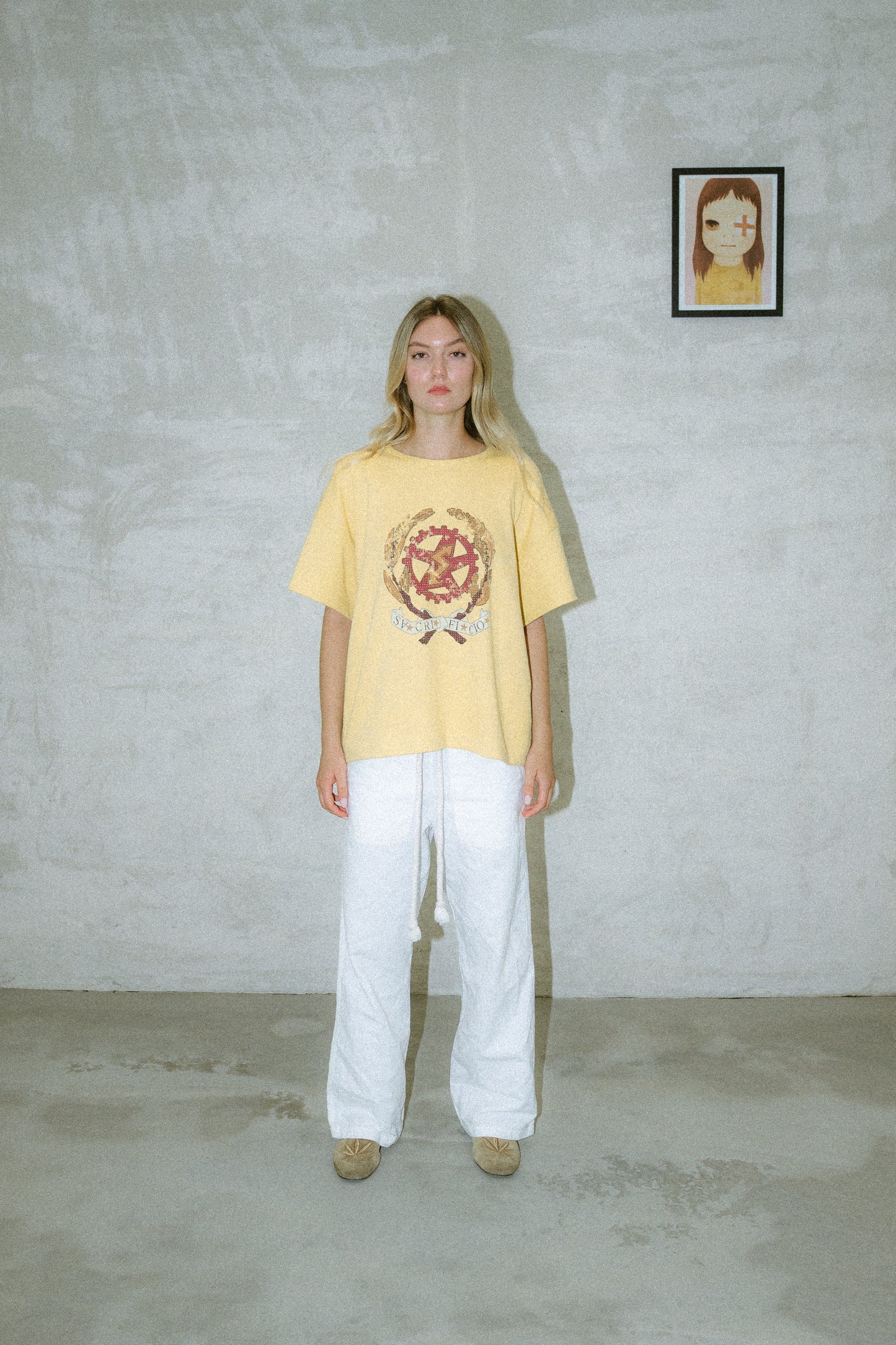WAFFLE CANARY TEE