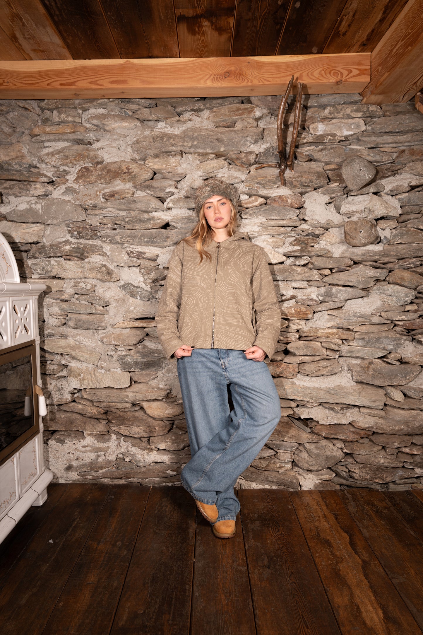 WOOD JACKET- WASHED GREY