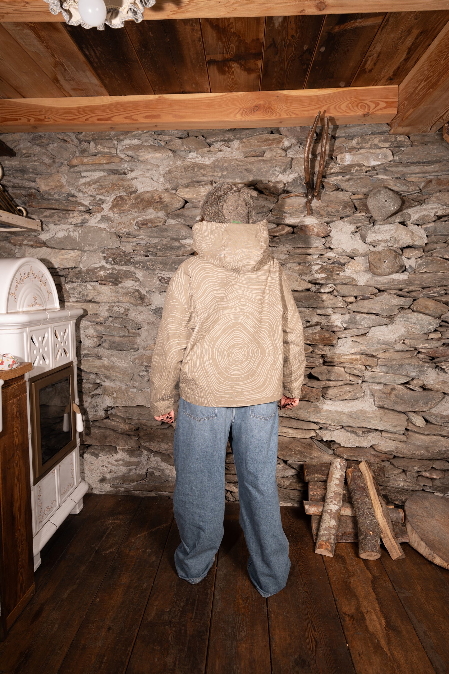 WOOD JACKET- WASHED GREY