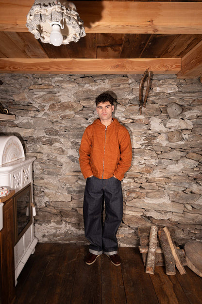 WOOD JACKET- AMBER ORANGE