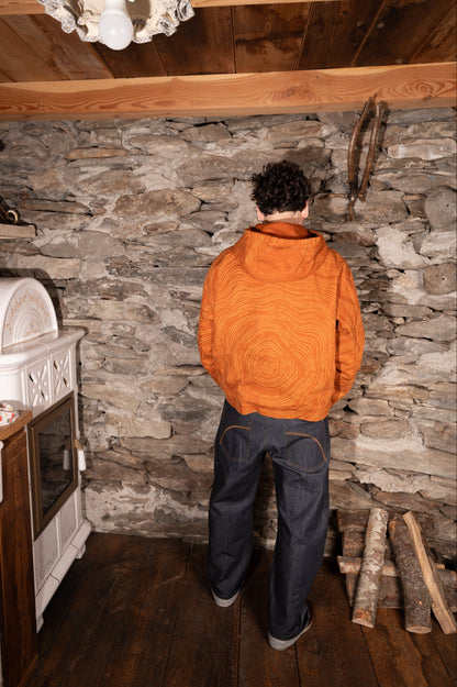 WOOD JACKET- AMBER ORANGE