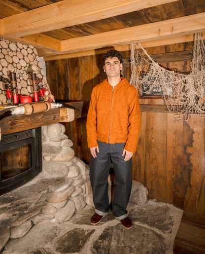 WOOD JACKET- AMBER ORANGE