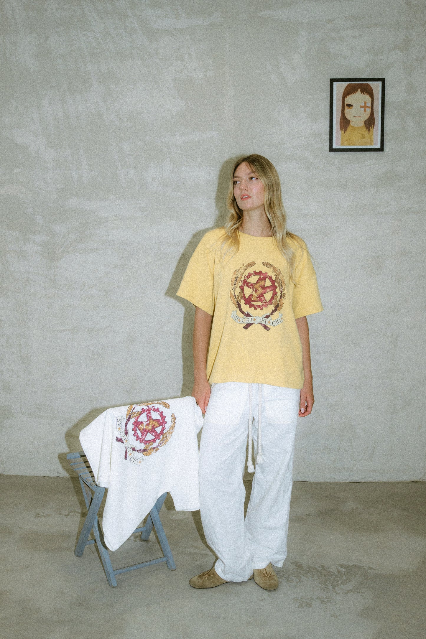 WAFFLE CANARY TEE