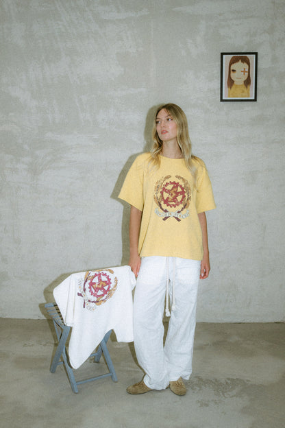 WAFFLE CANARY TEE