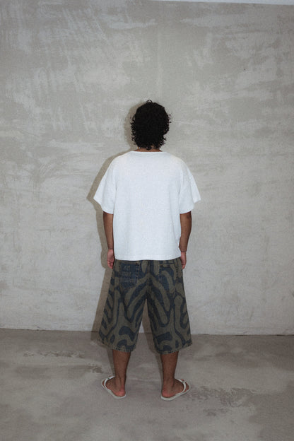 WAFFLE WHITE TEE